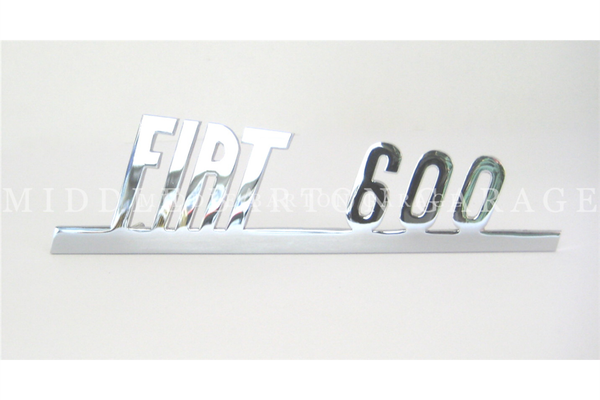 REAR BADGE FIAT 600	